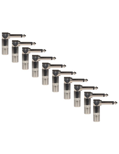 Conector Jack de 6,3 mm acodado